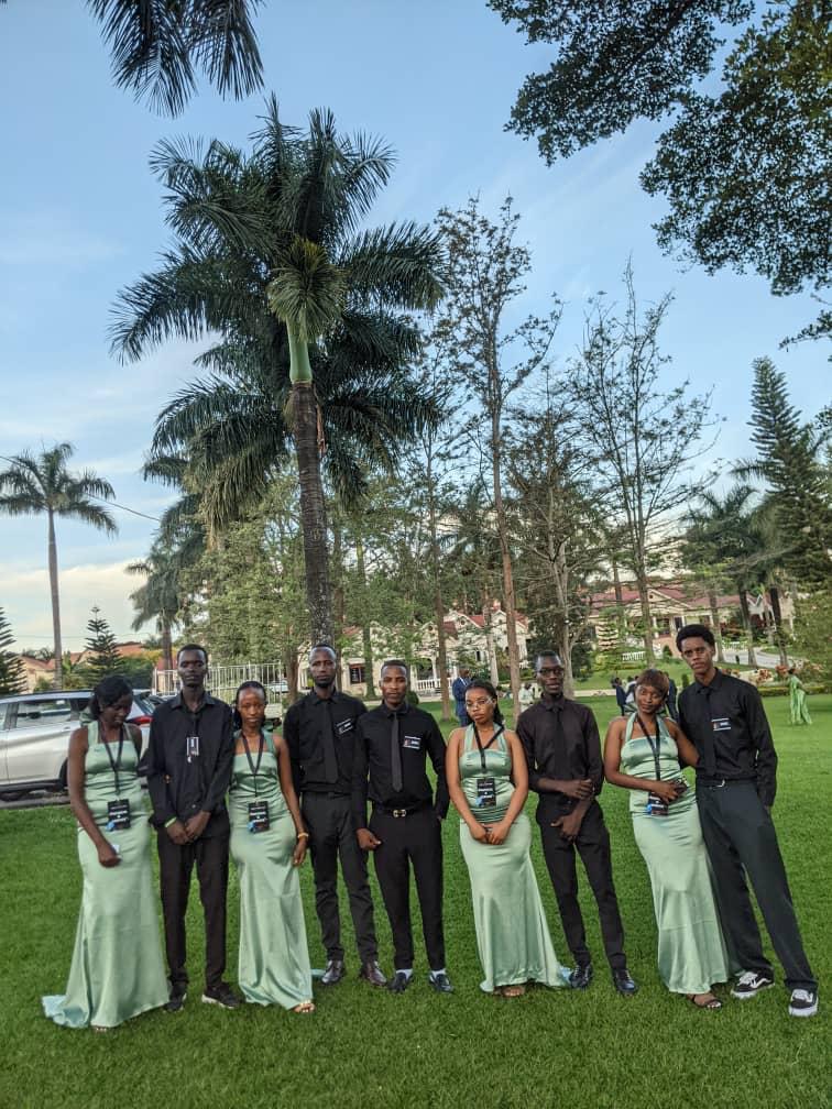 Protocol staff at formal event
